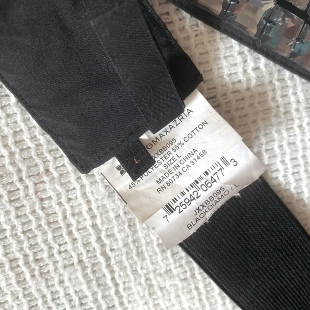 BCBG‎ MAXAZRIA BLACK DIAMOND BELT | SZ L